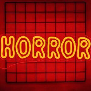 HORROR Neon Sign Night Light Room Wall Decoration